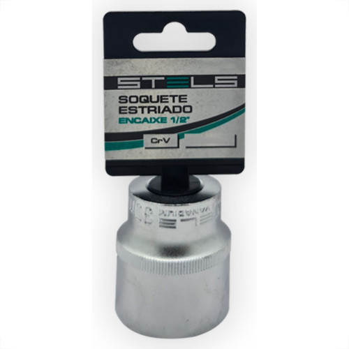 Mundo Das Ferramentas Soquete Stels Estriado Crv 1/2X28 Mm Mundo Das Ferramentas Soquete Stels Estriado Crv 1/2X28 Mm