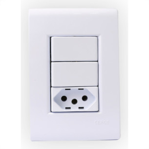 Cerge Conjunto  2 Int + Tomada 10A-7010