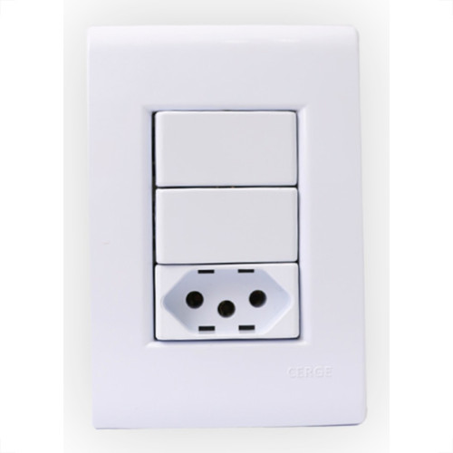 Cerge Conjunto 2 Int + Tomada 10A-7010 Cerge Conjunto 2 Int + Tomada 10A-7010