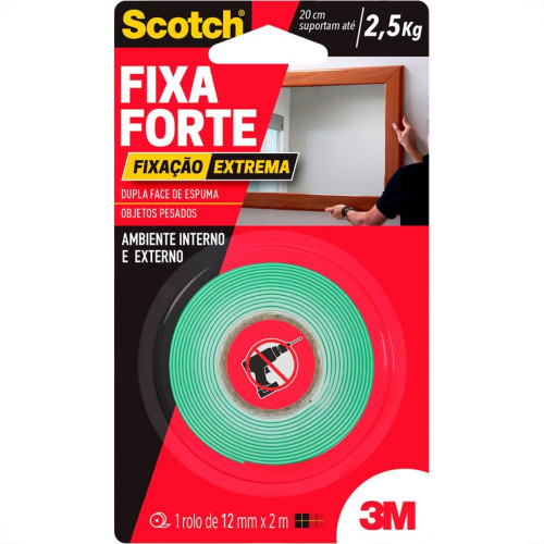 3M Fita Dupla Face Esp. Fix.Extr.12X2M 3M Fita Dupla Face Esp. Fix.Extr.12X2M