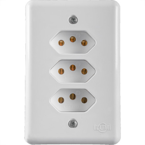 Ilumi Conj Br.3 Tomada(s) Mono 10A-201201