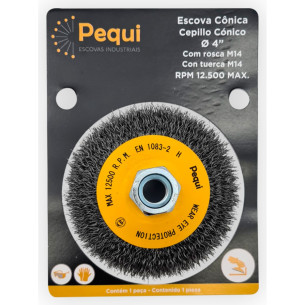 Pequi Escova Conica Ondul-4X3/4
