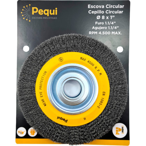 Pequi Escova Circ Carb 8X1-66162