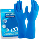 Mucambo Luva Lisa Azul .G - Kit C/10 Pr