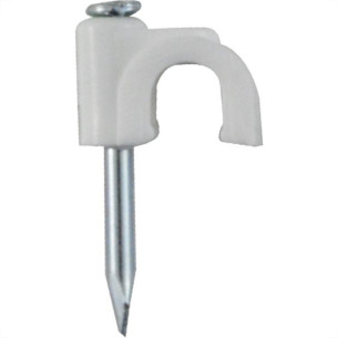 Ri Grampo Fixa Fio Coax.B.Comum C/15 - Kit C/50 Ca