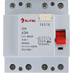 Elitek Interr Fuga Dr 4P 63A 30Ma
