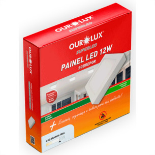 Ourolux Lum.Led Sob Qdr Ouro 12W 6,4K-3217