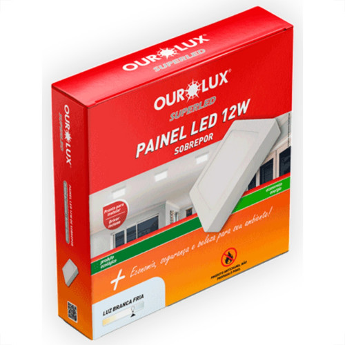Ourolux Lum.Led Sob Qdr Ouro 12W 6,4K-3217 Ourolux Lum.Led Sob Qdr Ouro 12W 6,4K-3217
