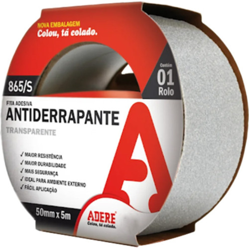 Adere Fita Antiderrapante 865/5 Transp 5Mt