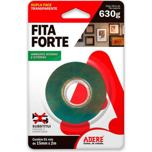 Adere Fita Dupla Face Acr.Inc. 15X 2Mt Adere Fita Dupla Face Acr.Inc. 15X 2Mt