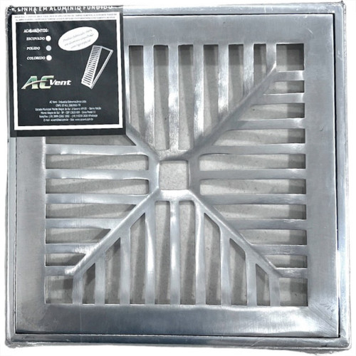 Ac Grelha Aluminio C/P.Grelha Ven 25X25 Ac Grelha Aluminio C/P.Grelha Ven 25X25