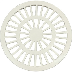 Luconi Grelha Plast.Redonda Bco 150 - Kit C/10 Pc