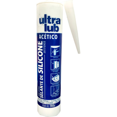Ultralub Silicone Ultra Acetico.Preto 280Gr