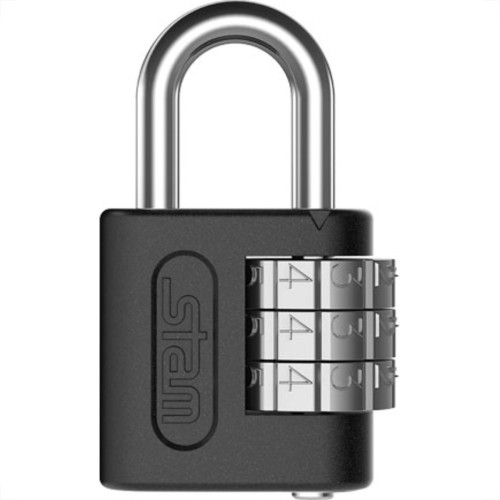 Stam Cadeado C/Segredo 25Mm Cart.Preto Stam Cadeado C/Segredo 25Mm Cart.Preto