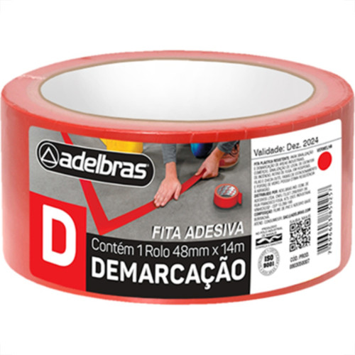 Adelbras Fita Demarcao Solo Adel.48Mmx14Mt-Vrm Adelbras Fita Demarcao Solo Adel.48Mmx14Mt-Vrm