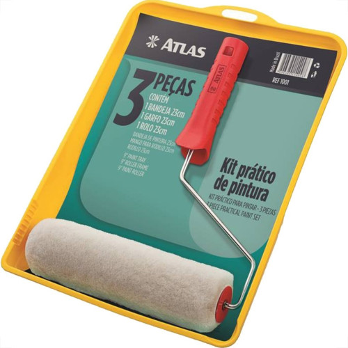 Atlas Kit P/Pintura 3Pcs Ref:1001 Atlas Kit P/Pintura 3Pcs Ref:1001