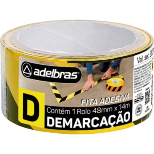 Adelbras Fita Demarcao Solo Adel.48Mmx14Mt-Zeb Adelbras Fita Demarcao Solo Adel.48Mmx14Mt-Zeb