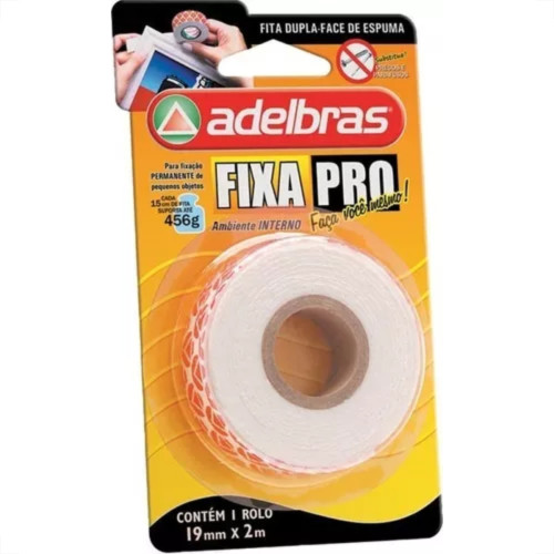 Adelbras Fita Dupla Face Esp.Adel.19X2,0 Fxpro Adelbras Fita Dupla Face Esp.Adel.19X2,0 Fxpro