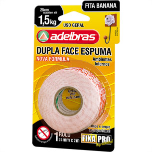 Adelbras Fita Dupla Face Esp.Adel.24X2,0 Fxpro