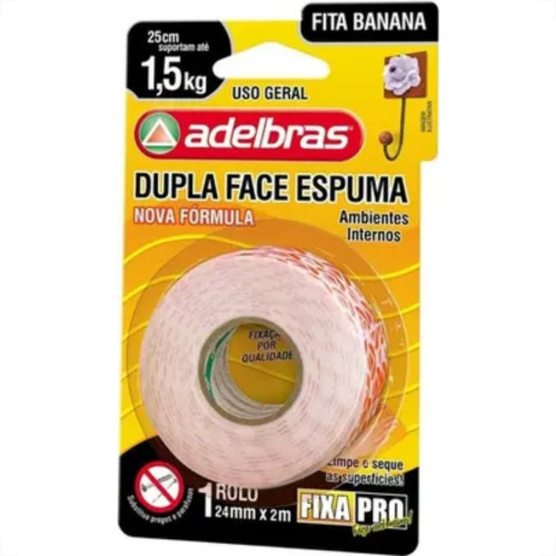 Adelbras Fita Dupla Face Esp.Adel.24X2,0 Fxpro Adelbras Fita Dupla Face Esp.Adel.24X2,0 Fxpro