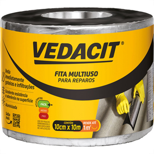 Vedacit Fita Multiuso 10Cmx10Mt (30025973) Vedacit Fita Multiuso 10Cmx10Mt (30025973)
