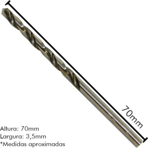 Irwin Broca Aco Rapido 3,5Mm - Kit C/10 Pc