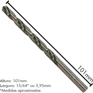 Irwin Broca Aco Rapido M 15/64 - Kit C/10 Pc