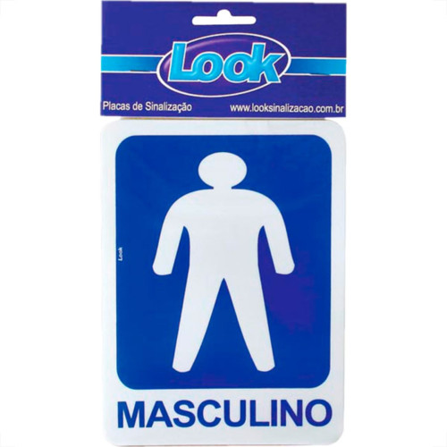 Look Placa Sinalizacao 15X20 Sanit.Masculino Look Placa Sinalizacao 15X20 Sanit.Masculino