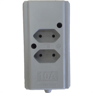 Interneed Tomada Barra  10A 2T.Cinza
