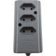 Interneed Tomada Barra 10A 3T.Cinza Interneed Tomada Barra 10A 3T.Cinza