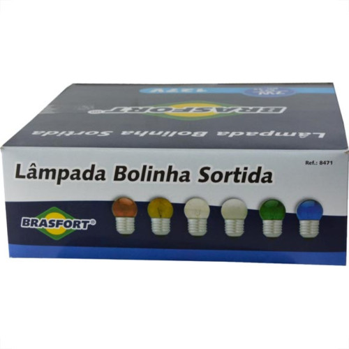 Brasfort Lamp Bolinha 15W 127V Sort - Kit C/25 Pc Brasfort Lamp Bolinha 15W 127V Sort - Kit C/25 Pc