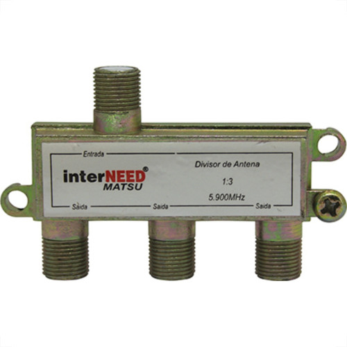Interneed Divisor Cabo Coaxial 3X75 - Kit C/10 Pc Interneed Divisor Cabo Coaxial 3X75 - Kit C/10 Pc