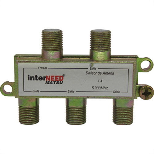 Interneed Divisor Cabo Coaxial 4X75 - Kit C/10 Pc Interneed Divisor Cabo Coaxial 4X75 - Kit C/10 Pc
