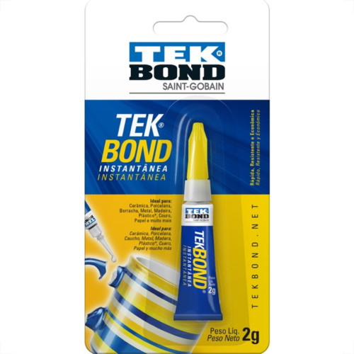 Tek Cola Inst Super Cola Bond 2G - Kit C/12 Pc Tek Cola Inst Super Cola Bond 2G - Kit C/12 Pc