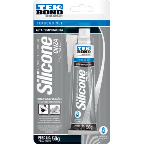 Tek Silicone Alta Tp.Cinza 50G Blis