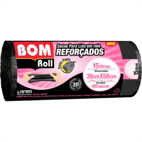Lafra Saco P/Lixo Bom Rl.Ref. 15L C/40-35 Lafra Saco P/Lixo Bom Rl.Ref. 15L C/40-35