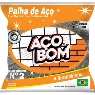 Aco Palha De  N.2 - 22Gr - Kit C/20 Pc