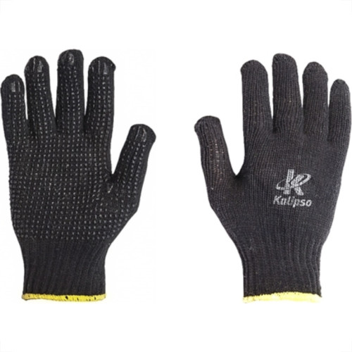 Kalipso Luva Malha Tric. Preta T09 - Kit C/12 Pr Kalipso Luva Malha Tric. Preta T09 - Kit C/12 Pr