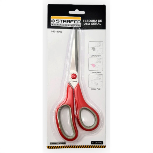 Starfer Tesoura Corte Facil 8'' Starfer Tesoura Corte Facil 8''
