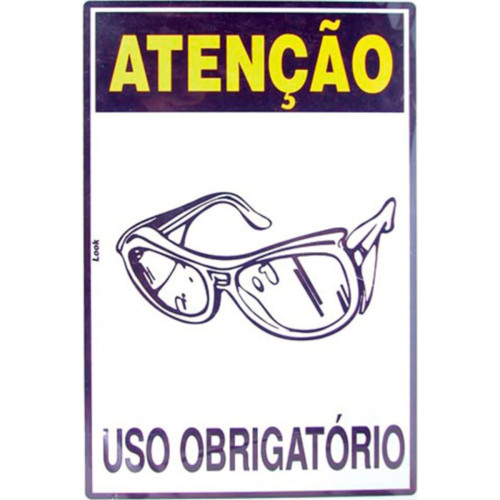 Look Placa Sinalizacao 20X30 Epi Oculos Seg Look Placa Sinalizacao 20X30 Epi Oculos Seg
