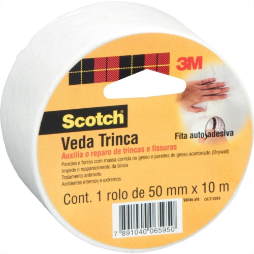 3M Fita Veda Trinca Scotch 50X10Mt 3M Fita Veda Trinca Scotch 50X10Mt