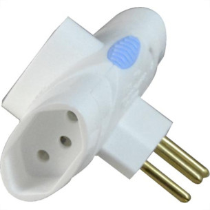 Daneva Pino 3 Saida 2P+T  10A Br1676 - Kit C/12 Pc
