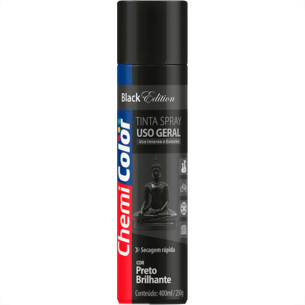 Chemicolor Spray Chemic.Geral Preto Bril.400Ml