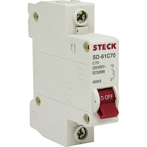 Steck Disjuntor Din.1P 70A C 4,5Ka Steck Disjuntor Din.1P 70A C 4,5Ka