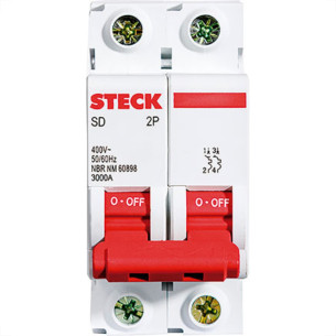 Steck Disjuntor  Din.2P 10A C  3Ka