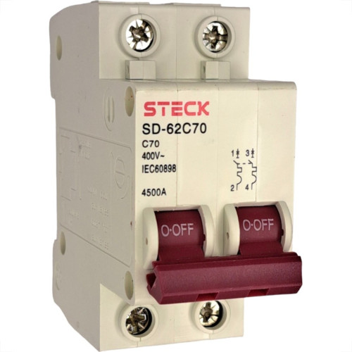 Steck Disjuntor Din.2P 70A C 4,5Ka