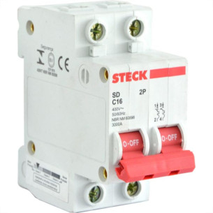 Steck Disjuntor  Din.2P 100A C 10Ka
