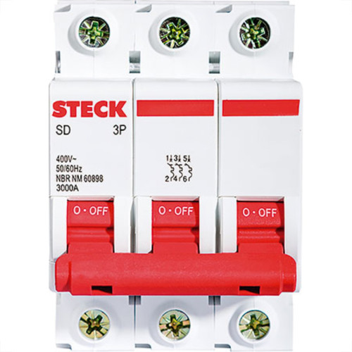 Steck Disjuntor Din.3P 100A C 10Ka