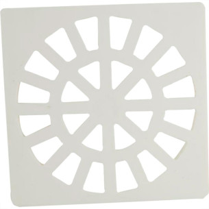 Krona Grelha Plastico Quadr.Branca 100 - Kit C/12 Pc