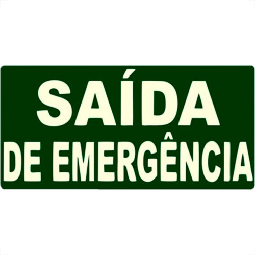 Look Placa Sinal.15X25 Lum.Saida Emerg Look Placa Sinal.15X25 Lum.Saida Emerg